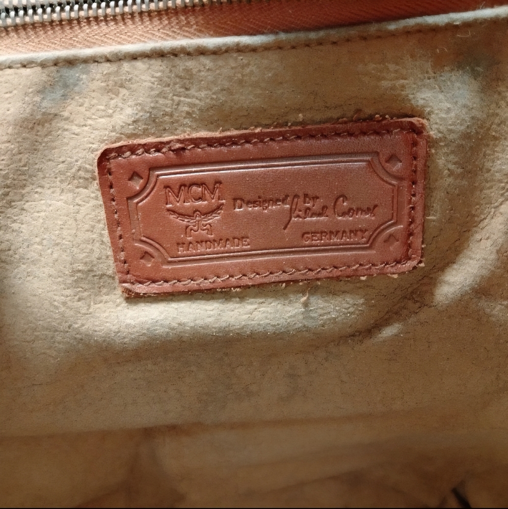 MCM BackPack Bag  Vicetos Monogram Brown PVC 1431R - Picture 7 of 9